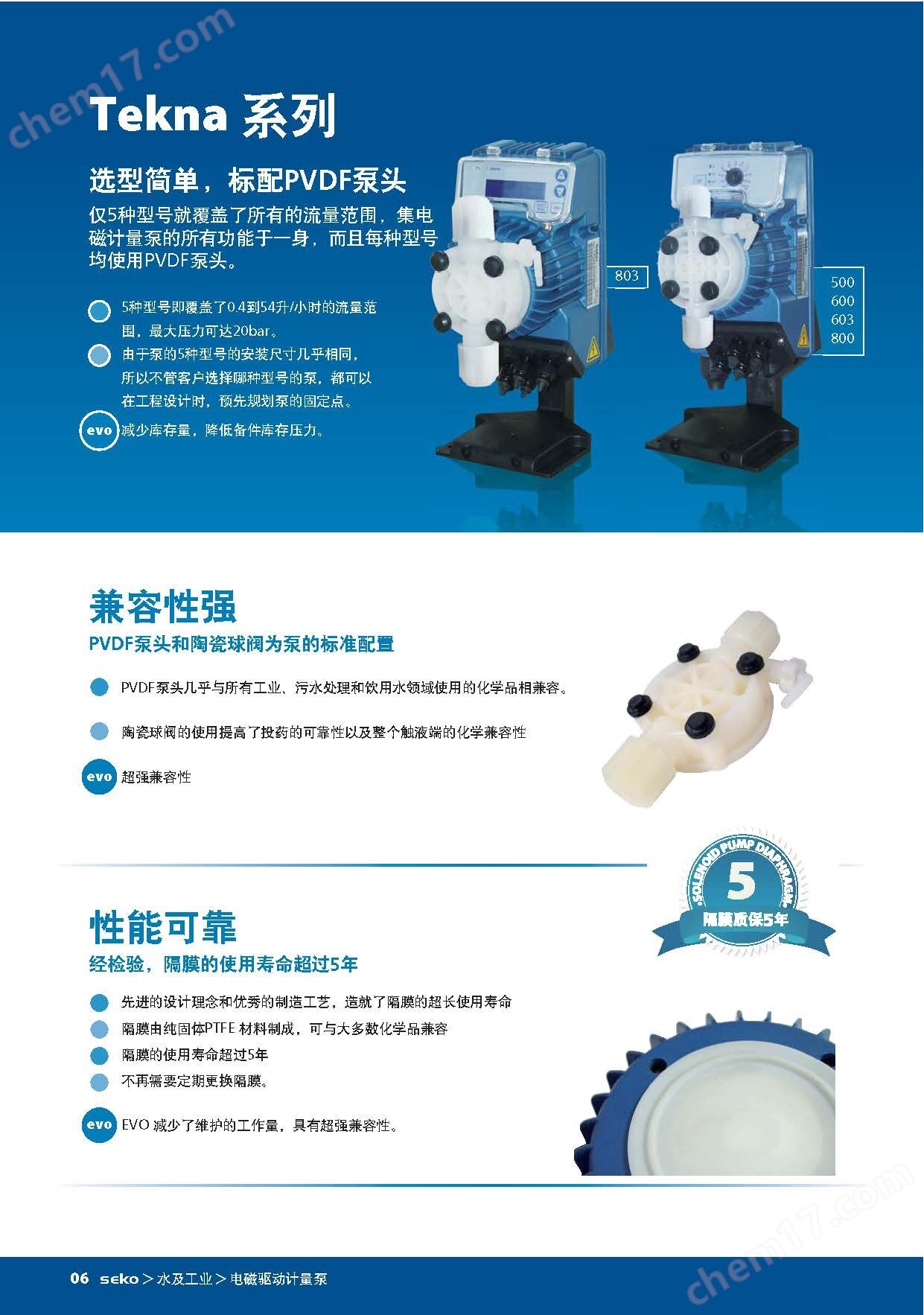 高精度小流量手动耐腐蚀SEKO电磁隔膜泵